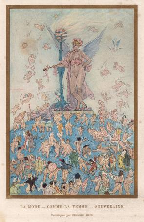 Félicien Rops met een gravure uit 1892