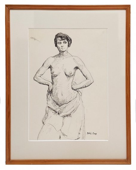 Tekening van de Belgische kunstenaar Félix Gogo