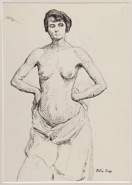 Tekening van de Antwerpse schilder Félix Gogo kopen