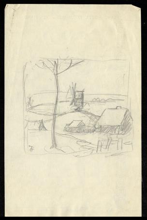 Felix Timmermans met potloodtekeningen