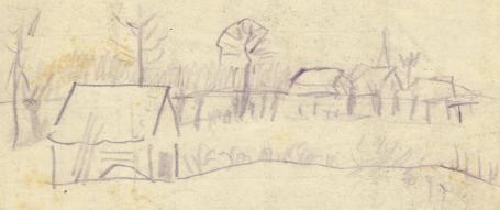 Felix Timmermans met een potloodtekening