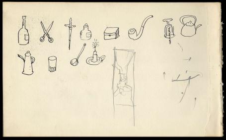 Felix Timmermans met potloodtekeningen