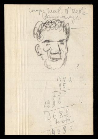 Felix Timmermans met zelfportret