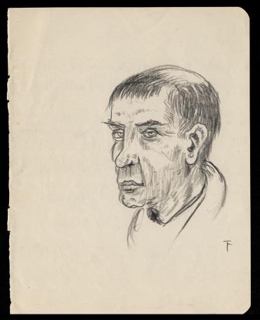 Portrettekening van Felix Timmermans kopen