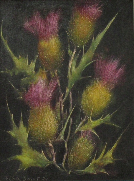 Schilderij van de Belgische kunstenaar, schilder Florent Smet