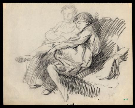 Man en vrouw van Frans Masereel