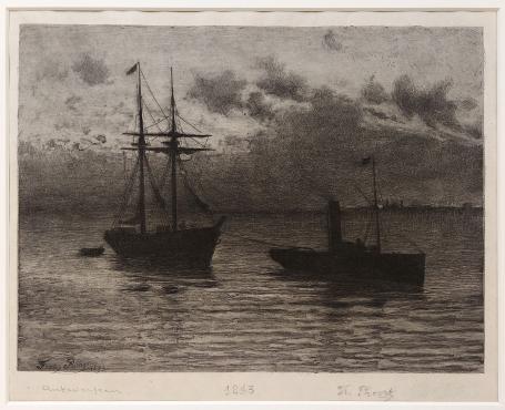 Frans Proost  met gravure uit 1893