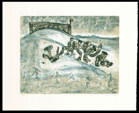 Litho van de kunstenaar Fred Bervoets