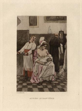 Félicien Rops met een heliogravure uit 1924