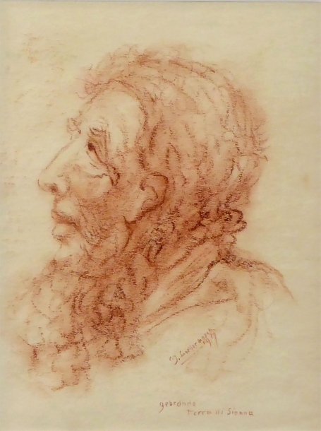 Tekening Nederlandse kunstenaar  Cornelis Johannes Snoeijerbosch