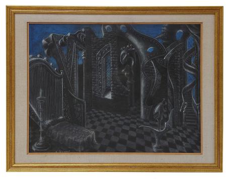 Surrealistisch werk de Belgische kunstenaar Robert Geenens kopen