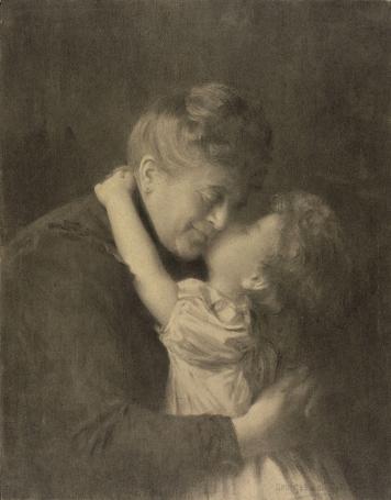 Kunst uit 1901 van de Belgische kunstenaar Geo Geirnaert