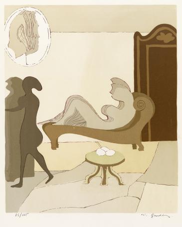 Gesigneerd grafisch kunstwerk van Vic Gentils uit 1969