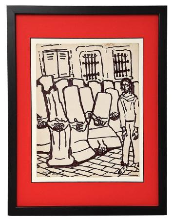 Tekening uit 1951 van George Creten kopen