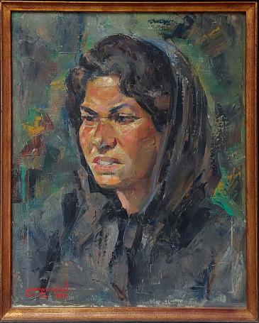 Een olieverfschilderij van G. Steel uit 1984