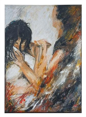 Schilderij van de Belgische kunstenares Gigi Praet kopen