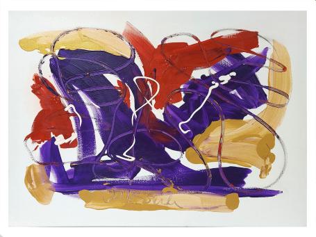 Abstract schilderij uit 2003 kopen van de Belgische kunstenaar Glenn Vandesande