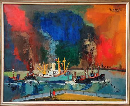 Schilderij van de Belgische kunstschilder Jack Godderis