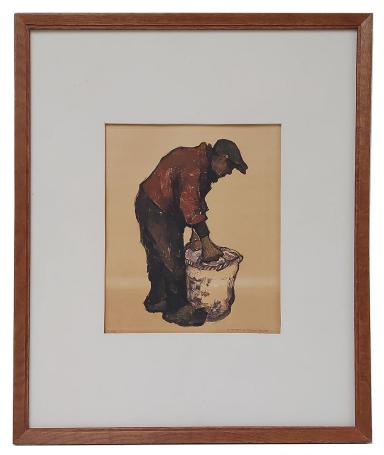 Monotype van de Belgische kunstschilder Jules Gonthier kopen