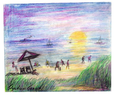 De Belgische tekenaar Stephan Gorus met een tekening