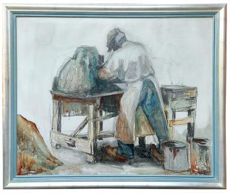 Groot schilderij van de kunstenaar Gust Verelst kopen