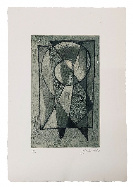 Gemengde techniek van de Gentse kunstenaar Gustaaf Prils