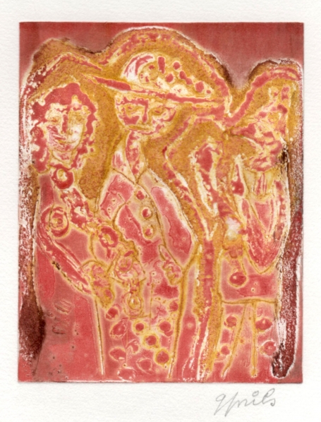 Grafisch werkje van de Gentse kunstenaar Gustaaf Prils