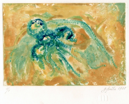 Grafisch werkje van de Gentse kunstenaar Gustaaf Prils