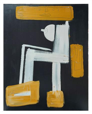 Abstract schilderij uit 2003 kopen van de Belgische kunstenaar Glenn Vandesande