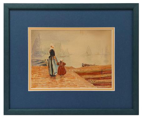 Schilderij volendam H. Cassiers