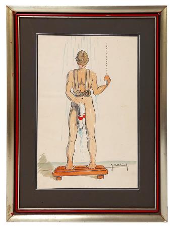 Tekening van Roger Hebbelinck kopen