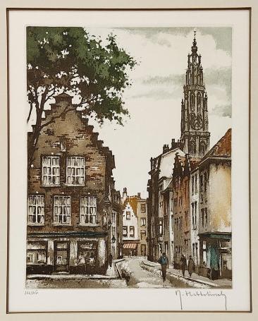 Ets van de Belgische kunstenaar Roger Hebbelinck