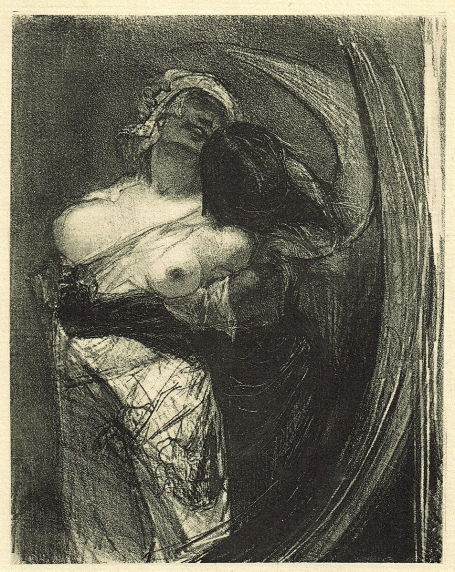 Félicien Rops met een heliogravure