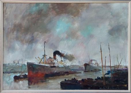 Groot schilderij van kunstenaar H.J. Pauwels kopen