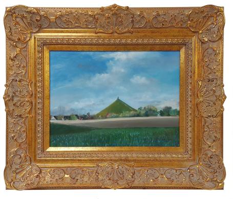 Schilderij Leeuw van Waterloo 2015 door Teresa Beth Hough – olieverf op paneel