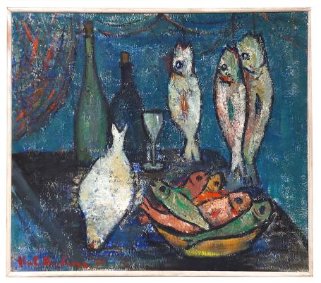 Schilderij van de Belgische kunstenaar Hubert De Vries