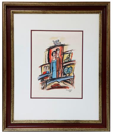 Grafisch werk Belgische kunstenaar Theo Humblet