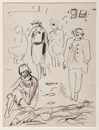 tekening van Henri Victor Wolvens