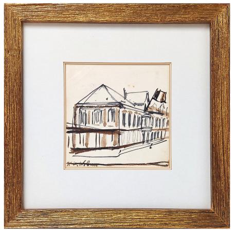 Tekening van de Belgische artiest Henri Victor Wolvens
