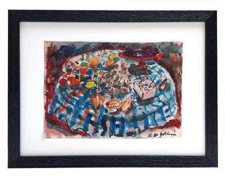 Schilderij van de Belgische artiest Henri Victor Wolvens