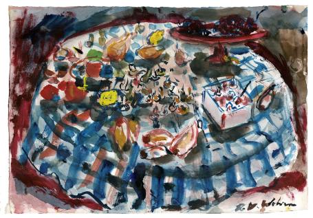 Gouache geschilderd door Henri Victor Wolvens aankopen