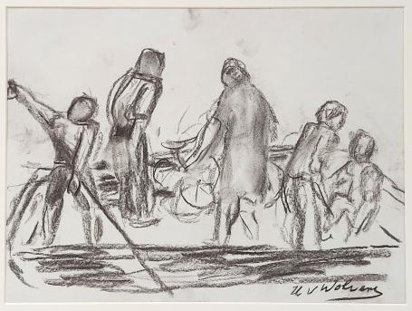 Tekening getekend door Henri Victor Wolvens