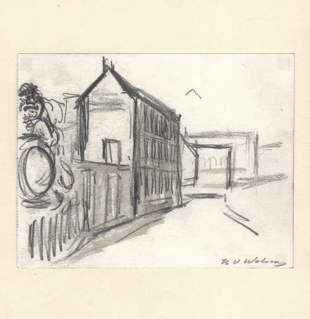 Potloodtekening van Henri Victor Wolvens kopen