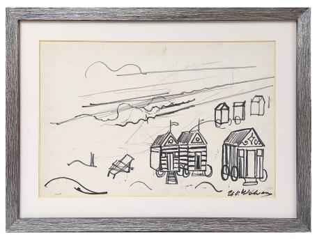 Tekening van de Belgische artiest Henri Victor Wolvens