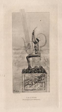Félicien Rops met een heliogravure uit 1924
