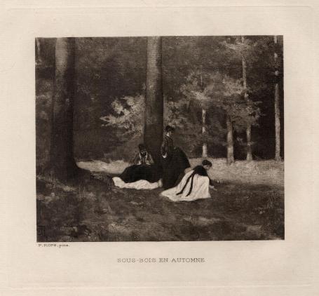 Félicien Rops met een heliogravure uit 1924