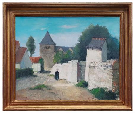 Schilderij van Joseph Tilleux, de witte muur