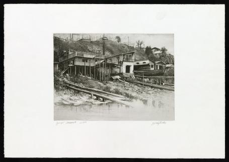 Grafisch werk van de Belgische kunstenaar Jef Van Grieken