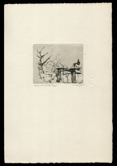 Kiel, een ets van de Belgische etser Jacques Gorus