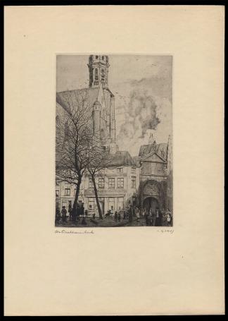 Ets geetst in 1925 door de Antwerpse etser Jaak Gorus